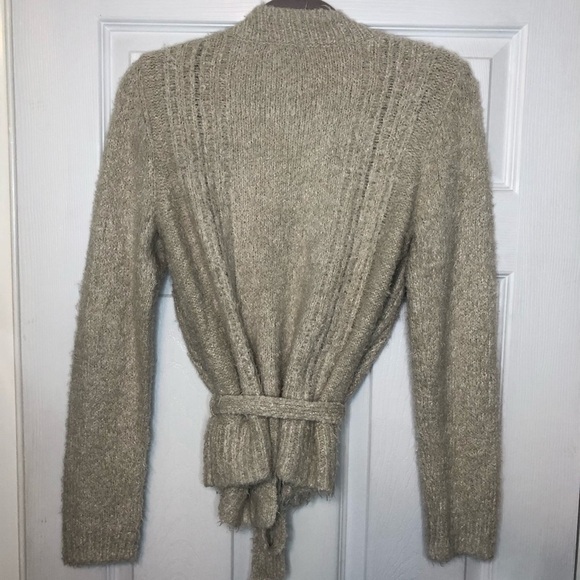 SANDWICH Nylon & Wool Tie Up Sweater Cardigan sweater medium - Picture 3 of 8